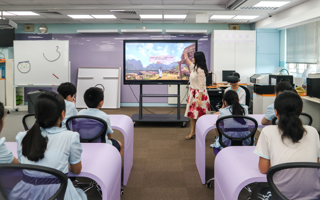 應用VR技術的中國語文課